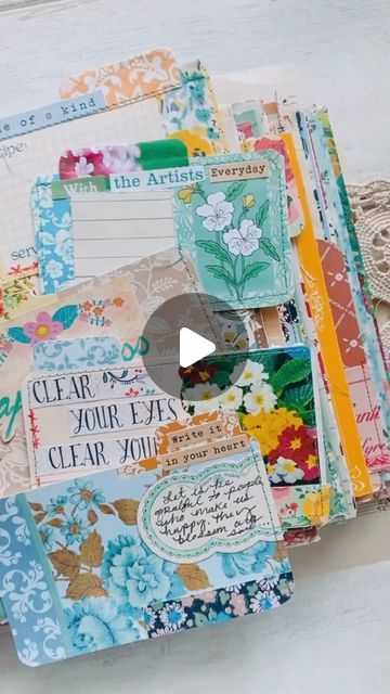 Icad Index Cards, Index Card Art, Glue Books, Journaling Scrapbook, Paper Scraps, Diary Book, Life Management, Glue Book, Index Card