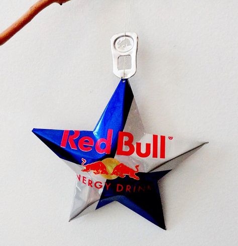 Bull Art, Monster Crafts, Star Ornaments, Golden Thread, The Fault In Our Stars, Can Crafts, Monster Energy, Star Ornament, Christmas 2020