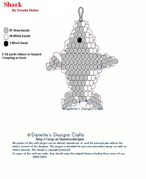 Beaded Shark Pattern, Shark Pony Bead Pattern, Pony Bead Possum Pattern, Animal Pony Bead Patterns, Bead Shark Pattern, Pony Bead Halloween Patterns, Shark Kandi Pattern, Pony Bead Fish Pattern, 90s Bead Animals