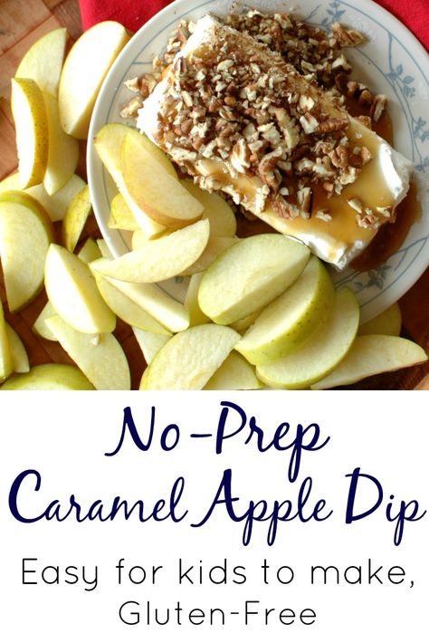 So simple! Our oldest made it and went great. Will make again! Baking Replacements, Gluten Free Caramel Apples, Kid Friendly Dessert, Caramel Apple Dip, Delicious Appetizers, Apple Dip, Bread Appetizers, Dessert Dips, Party Food And Drinks