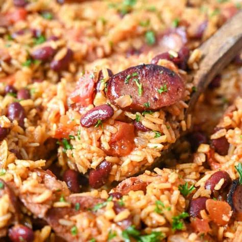 Cajun Rice And Beans, Sausage And Orzo, Cajun Rice, Cajun Sausage, Sausage Rice, Spicy Grilled Chicken, Orzo Recipes, Rice Beans, One Pot Dinners