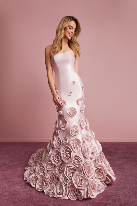 Pink mermaid gown