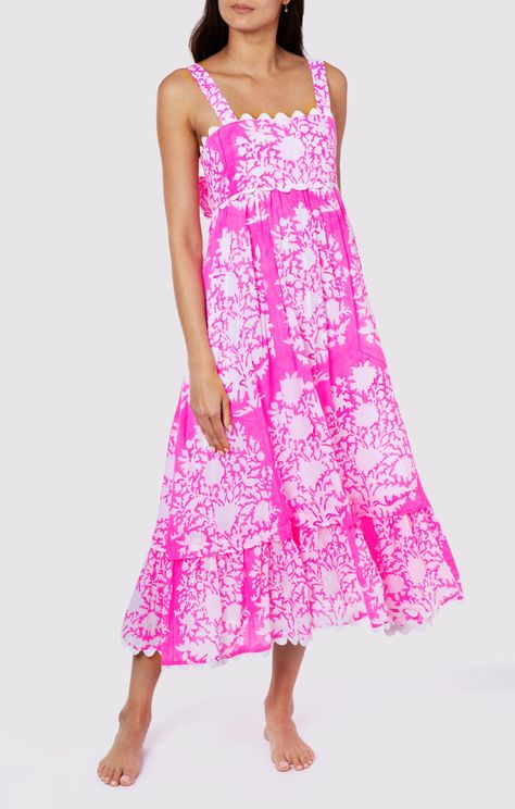 Fuchsia Swing Dress in Small Flower Block Print → Juliet Dunn London Flower Block Print, Bow Back Dress, Juliet Dunn, Dresses Sewing, Tropical Holiday, Spring Clothing, Bow Back, Ric Rac, Preppy Outfit