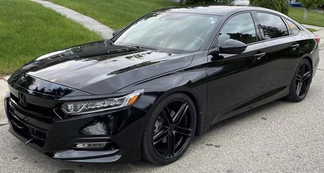 Honda Accord Sedan 2021 Honda Accord Sport Black, 2022 Honda Accord Sport Black, Blacked Out Honda Accord, Black Honda Accord, Black Honda Civic, 2020 Honda Accord, Honda Accord 2016, Low Cars, Honda Accord Touring