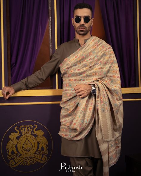 Inspired by the rich cultural exchange between India and France in the 18th Century, this collection celebrates the timeless allure and romantic charm of Pashmina shawls. During this period, the fascination of European society with Oriental masterpieces led to a vibrant blend of ideas and designs, giving rise to the exquisite Jacquard shawl. Each piece in this collection embodies the luxurious essence and intricate craftsmanship that made Pashmina shawls prized possessions among European eli... Luxury Traditional Pashmina Shawl, Luxury Self-design Pashmina Shawl For Diwali, Pashtush Shawl Men, Eid Semi-stitched Traditional Pashmina Shawl, Traditional Semi-stitched Pashmina Shawl, Pashmina Shawl, Fashion Suits For Men, Luxury Lifestyle, Slow Fashion