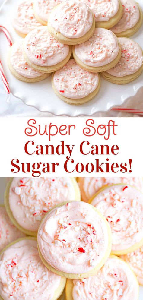 Crumbl Cookie Copycat Peppermint, Christmas Crumbl Cookie Copycat, Crumble Cookie Copycat Recipe Christmas, Cookies Crumbl Copycat, Candy Cane Sugar Cookies, Cookies Crumbl, Holiday Bakes, Candy Cane Cookie Recipe, Crumbl Copycat