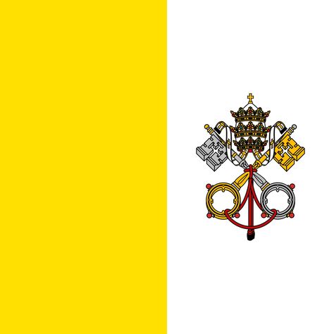 Vatican City Flag [EPS-PDF] Vatican City, Wikipedia Logo, Vatican Flag, Vatican City Flag, Le Vatican, City Postcard, Rare Stamps, Saint Esprit, Roman Catholic Church