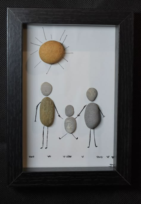 Craft Activities For Toddlers, Stone Pictures Pebble Art, Sky Art Painting, Pebble Art Family, Stones Art, Rock And Pebbles, Art & Craft Paint, Craft Room Decor, Craft Paint