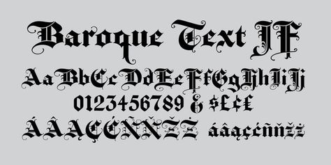 Baroque Text JF - Webfont & Desktop font « MyFonts Baroque Tattoo, Baroque Decor, Tattoo Font, Script Monogram, Baroque Art, Great Fonts, Calligraphy Alphabet, Font Download, Text Fonts