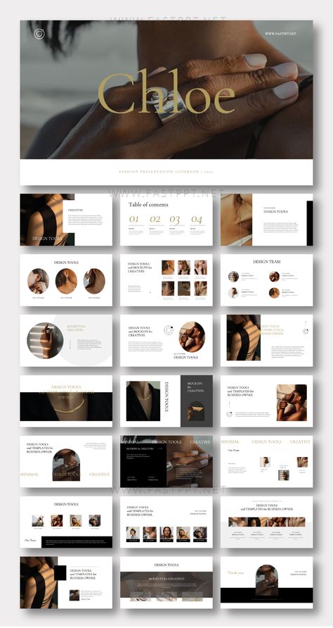 Template For Graphic Design, Picture Presentation Ideas, Interior Design Slide Presentation, Powerpoint Fashion Design, Fashion Ppt Layout, Brand Ppt Design, Graphic Design Powerpoint Presentation, Graphic Template Design, Self Presentation Powerpoint