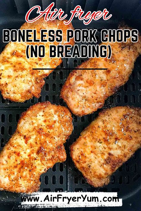 Small Pork Chops In Air Fryer, Think Pork Chops In Air Fryer, Pork Chop Recipes Air Fryer Oven, Low Carb Pork Chop Recipe Air Fryer, How To Cook Pork Chops In Air Fryer, Air Fryer Fried Pork Chops Boneless, Quick And Easy Dinner Recipes Pork Chops, Fried Pork Chop Air Fryer Recipes, Fast Fry Pork Chop Recipes Air Fryer