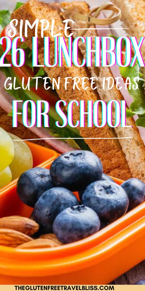 Struggling to pack gluten-free and healthy school lunches for your kids? Check out these creative and tasty gluten-free lunch box ideas that will make lunchtime exciting! Click this pin and get creative! Easy Gluten Free School Lunches, Gluten Free Lunchables, Gluten Free Lunch Ideas On The Go, Gluten Free Sack Lunch Ideas, Gluten Free Lunch Box Ideas For Kids, Gluten Free Lunches For School, School Lunch Ideas Gluten Free, Gluten Free Lunchbox Ideas, Gluten Free Packed Lunch Ideas