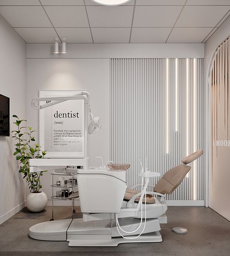 Dental Clinic on Behance Interior Design Dental Clinic, Best Dental Clinic Design, Dental Room Decor, Dentist Design Interior, Interior Clinic Design, Stomatology Design Interior, Dental Clinic Decor, Dentist Clinic Design, Dental Clinic Ideas