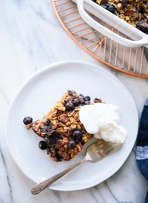 Baked Oatmeal Recipe - Cookie and Kate Baked Oatmeal Recipes Breakfast, Baked Oatmeal Healthy, Cookie And Kate, Baked Oatmeal Recipe, Breakfast Oatmeal Recipes, Blueberry Cookies, Baked Oatmeal Recipes, Oatmeal Recipe, Oats Breakfast