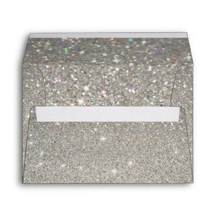 Elegant silver glitter Envelope - birthday gifts party celebration custom gift ideas diy Envelope Birthday, Wedding Glitter, Glitter Envelopes, Envelope Wedding, Metallic Wedding, Metallic Style, Wedding Gift Diy, Diy Envelope, Wedding Elegant