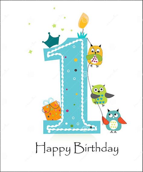 Happy First Birthday with Owls Baby Boy Greeting Card Vector Stock Vector - Illustration of vector, poster: 62931897 Happy First Birthday Boy, First Birthday Wishes, Birthday Owl, Happy First Birthday, Vector Poster, Greeting Card Illustration, Boy First Birthday, Baby Owls, Poster Invitation