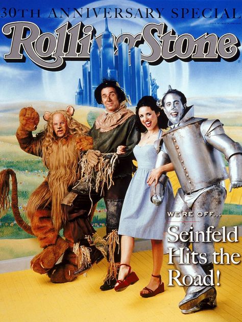 The cast of 'Seinfeld' dressed as characters from 'The Wizard of Oz' on the May 28, 1998 cover. Oz Magazine, Rolling Stone Magazine Cover, Seinfeld Quotes, Mark Seliger, Wall Pics, Pretty Fly, Jerry Seinfeld, Julia Louis Dreyfus, Serenity Now