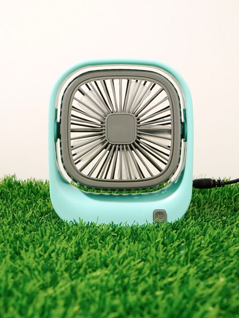 Green    Plastic  Desk Fan Embellished   Home Appliances Desk Fan, Mini Fan, Usb Cable, Bluetooth Speaker, Home Appliances, Electricity, Cable, Desk, Fan