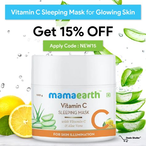 Not Able To Visit The Saloon? Get A Saloon Like Glow At Home With Mama Earth Sleeping Mask. Get Super Soft, Healthy, And Glowing Skin Everyday 🥳🤩  To Shop Visit: https://www.dealsshutter.com/mamaearth-coupons  ✅It Cleanses ✅Gives Natural Glow ✅Exfoliates ✅Minimize Open Pores ✅Prevents Acne & Pimples ✅Diminishes Tanning  #MamaEarthCoupons #MamaEarthCoupons #MamaEarthCouponCode #SkinCareProducts #SummerCareProducts #NightSkinProducts #GlowingSkin Mama Earth, Glowing Skin Mask, Open Pores, Prevent Acne, Sleeping Mask, Natural Glow, Sleep Mask, Skin Care Products, Tanning