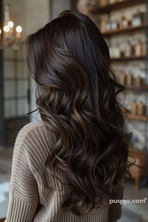 Espresso Brown Hair Color Highlights, Espresso Hair Color, Brunette Hair Color Ideas, Κούρεμα Bob, Pageant Hair, Black Hair Balayage, Dark Brunette Hair, Chocolate Brown Hair Color, Brown Hair Looks