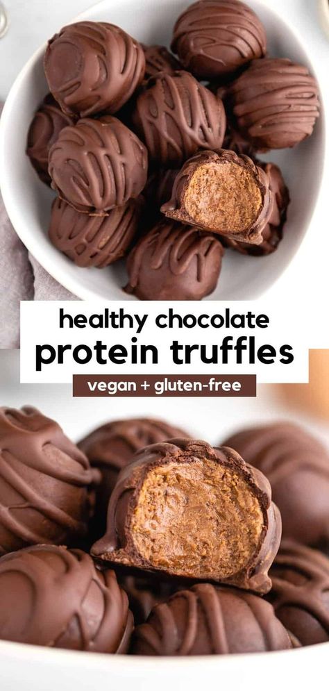 Protein Powder Desserts, Protein Truffles, Protein Balls Recipes, Preworkout Snack, High Protein Desserts, Healthy Low Carb, Best Protein Powder, Protein Powder Recipes, Protein Desserts