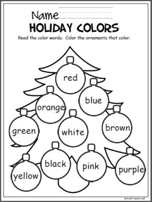 Christmas Archives - Madebyteachers Christmas Tasks For Kids, Change Word, Christmas Worksheet, Oppgaver For Barn, Color Worksheets For Preschool, Christmas Colouring, Tree Coloring, December Activities, Christmas Colours