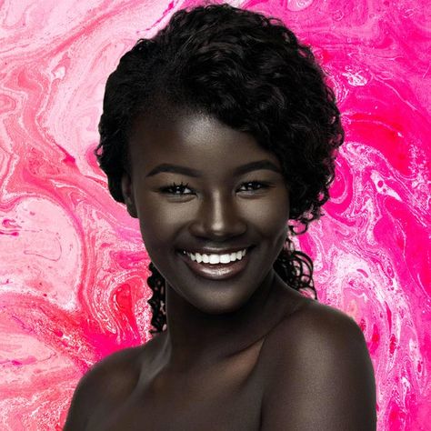 Model Khoudia Diop aka 'Melanin Goddess' Has Some Very Good Advice For Her Younger Self from essence.com Face Products, Dark Skin Beauty, Dark Skin Women, African Beauty, Dark Beauty, Beauty Videos, African Women, Black Is Beautiful, Beauty Skin