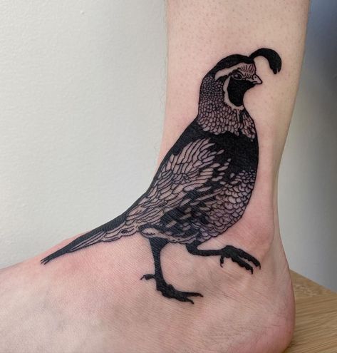 Quail Tattoo Ideas, Animal Patchwork Tattoo, Wingspan Tattoo, Quail Tattoo, Bones Tattoo, Sick Tattoos, Green Tattoos, Bone Tattoos, Sick Tattoo