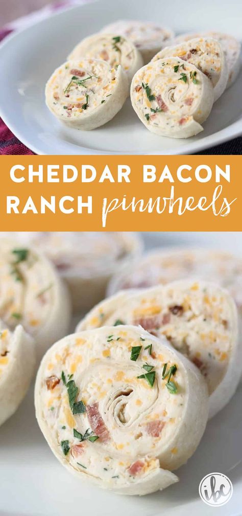 Step up your appetizer game with these delightful Cheddar Bacon Ranch Pinwheels. Bursting with flavor and so simple to make, they're perfect for any party or holiday gathering. These are a must-try appetizer recipe everyone is going to love! Cheddar Appetizers, Bacon Cheddar Ranch Pinwheels, Pinwheels Appetizers, Ranch Pinwheels, Bacon Recipes Appetizers, Chicken Pinwheels, Party Crowd, Pinwheel Appetizers, Cheese Cheddar