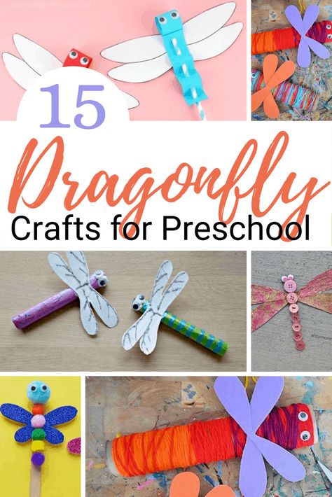 These dragonfly crafts for preschoolers are the perfect addition to your insect-themed activities this spring and summer. Can you choose just one? Dragon Fly Activities Preschool, Dragonfly Crafts Preschool, Dragonfly Classroom Theme, Dragonfly Craft Preschool, A Crafts For Preschool, Pond Activities, Preschool Insects, Dragonfly Crafts, Dragonfly Craft