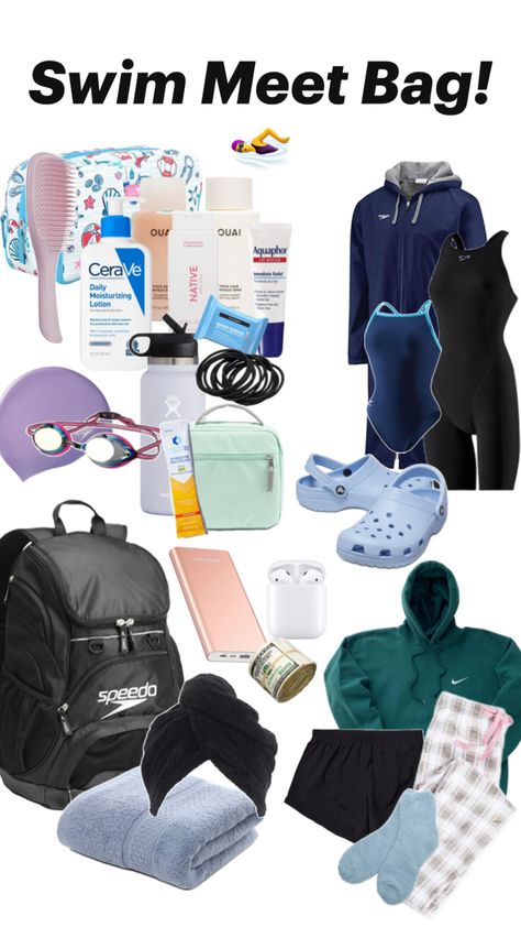 What to bring to a big meet! These are just the essentials you can bring nothing you want ❤️ Competitive Swimming Pictures, Swimming Drills, Swim Technique, Swimming Funny, Swimming Motivation, Swimming Memes, Swimming Pictures, Swimmer Problems, Swimming World