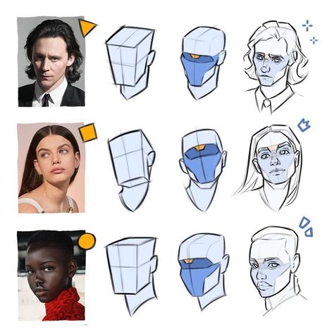 Character Expression Practice, Head References Drawing, Face Art Study, Studying Poses Drawing Reference, Zephy.fr Art, How To Draw Head Looking Up, Head Shapes Drawing Reference, Head Form Drawing, Head Studies Art Reference