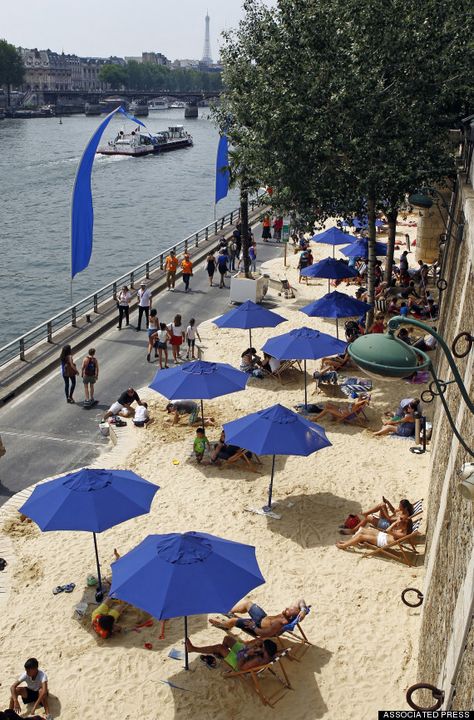 Urban Beaches, Paris Beach, Paris Airbnb, Paris Cheap, Urban Beach, Paris Dream, Mid July, Paris Place, Dance Parties