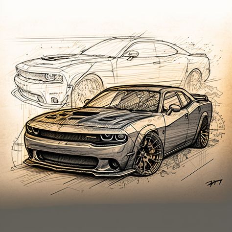 #fy #Snorboy #Cars Dodge Inktober Ideas, Dodge Drawing Ideas, Dodge Hellcat Drawing, Dodge Truck Drawing, Dodge Car Drawing, Dodge Demon Drawing, Dodge Challenger Sketch, Sport Cars Drawing, Cool Car Drawings Pencil