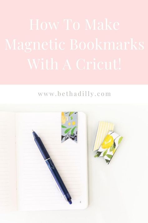 Cricut Magnetic Bookmarks From Start To Finish | www.bethadilly.com Diy Magnetic Bookmarks Cricut, Cricut Magnetic Bookmarks, Faux Leather Magnetic Bookmark Diy, How To Make Magnetic Bookmarks, Bookmarks With Cricut, Cricut Bookmarks, Circut Joy, Cricut Videos, Starting An Etsy Business