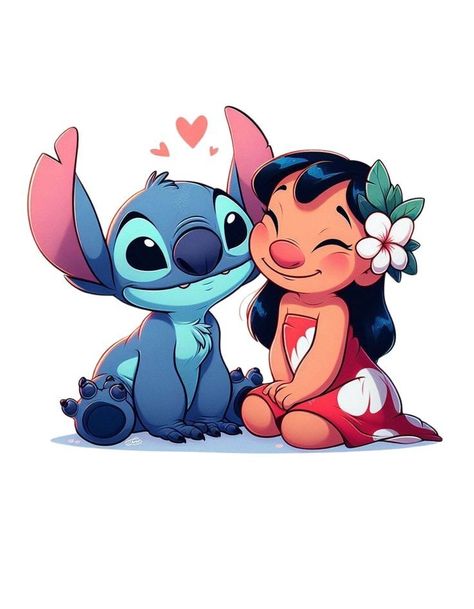 Lilo En Stitch, ليلو وستيتش, Lilo And Stitch Drawings, Whatsapp Wallpaper Cute, Lilo Y Stitch, Images Kawaii, Stitch Drawing, Lilo Et Stitch, Cute Panda Wallpaper