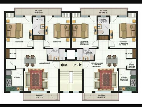 Small Apartment Plans 2 Bedroom, Small Apartment Building Plans, Small Apartment Building Design, Residential Building Plan, Building Design Plan, Small Apartment Building, Apartment Floor Plan, Building House Plans Designs, Building Plans House