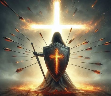 Armor Of God Women Warriors, Women Armor Of God, Female Warrior Of God, Woman Armor Of God, Gods Armor, Kneeling Warrior, Kneeling At The Cross, Jesus Warrior, Jesus Kingdom