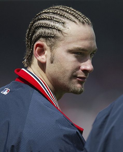 Cornrow (Modeled by Bronson Arroyo) Inner Braids, Cornrow Mohawk, Cornrows Men, Corn Rows, Cornrow Styles, Mohawk Hairstyles Men, Cornrow Hairstyles For Men, Haircut Images, Makeup Hacks Beauty Secrets