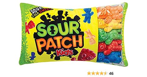 Amazon.com: iscream Sour Patch Kids Package 18" x 12" Pillow Set with Mini SPK Candy Pillows : Home & Kitchen Food Plushies, Yummy World, Candy Pillows, Kids Packaging, Kids Package, Food Pillows, Fleece Pillow, Kids Throw Pillows, Gifts For My Girlfriend