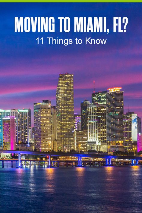 Picturing yourself living in a city that has 249 days of sunshine, a variety of job opportunities, and Caribbean culture influences? Consider Miami! The fourth-largest urban area in the U.S., this Florida city is brimming with cool neighborhoods for young adults, Art Deco architecture, trendy fashion, lively clubs, and more. If you’re ready to plant roots in the Sunshine State, here are 11 things to know about living in Miami! Living In Miami, Miami Trip, Miami Vibes, Miami Living, Extra Space Storage, Miami Skyline, Moving To Miami, Florida Weather, Miami Life