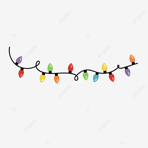 Christmas Light Drawing Easy, Christmas Light Clipart, Cartoon Christmas Lights, Draw Christmas Lights, Black Line Png, Christmas Lights Images, Christmas Lights Drawing, Christmas Lights Clipart, Purple Vector