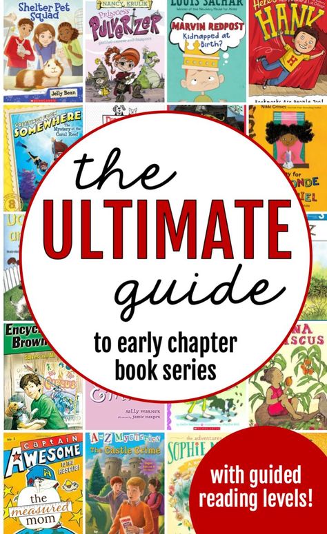 3rd Grade Chapter Books, Early Chapter Books, 2nd Grade Books, Easy Chapter Books, The Measured Mom, Measured Mom, Guided Reading Levels, 2nd Grade Reading, Grade Book