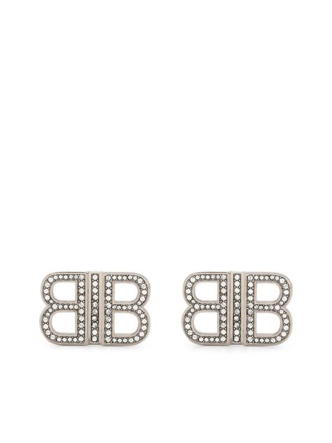 Balenciaga Earrings, Balenciaga Jewelry, Fashion Teenage Girls, Balenciaga Logo, Mini Logos, Teenage Girls, Crystal Embellishment, Girls Wear, Pricing Jewelry