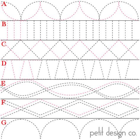 Hand Quilting Designs, Quilting Stitch Patterns, Hand Quilting Patterns, Walking Foot Quilting, Quilt Borders, Free Motion Quilting Patterns, Freemotion Quilting, Machine Quilting Patterns, Quilting Designs Patterns