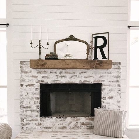 Union Rustic Alistair Fireplace Shelf Mantel & Reviews | Wayfair Wood Mantle Fireplace, Farmhouse Fireplace Decor, Fireplace Shelf, Fireplace Redo, Rustic Fireplace, Bedroom Arrangement, Fireplace Mantel Shelf, Rustic Mantel, Fireplace Shelves