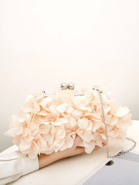 Floral Party Decorations, Party Handbags, Floral Clutches, White Bride, Wedding Clutch, 3d Rose, Party Purse, Blue Party, Novelty Bags