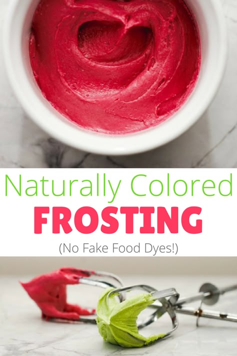 No more fake food dyes! Here's how to make naturally colored frosting using vegetables. via @https://www.pinterest.com/rmnutrition/ How To Make Natural Food Dye, How To Make Dye Free Icing, Natural Red Food Coloring Frosting, Natural Red Dye Food, Dye Free Food Coloring, Diy Red Food Coloring, Dye Free Red Frosting, Natural Red Food Dye, Red Food Dye Alternatives