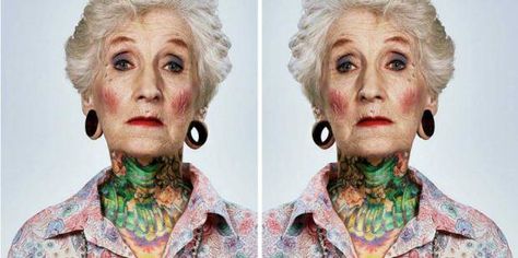 These 14 Photos Show What Happens To Tattoos As You Age | YourTango Older Women With Tattoos, Old Women With Tattoos, Simple Tattoo Ideas, Places To Get Tattoos, Small Tattoo Placement, Places For Tattoos, Unique Small Tattoo, Small Finger Tattoos, Finger Tats