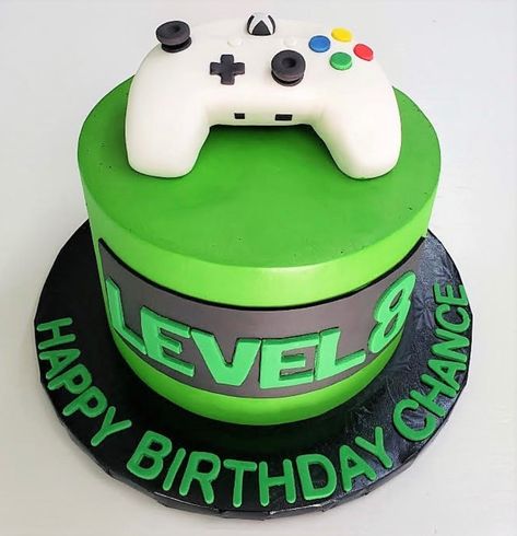 Video Game Birthday Cake, Game Birthday Cake, Games To Play On Zoom, Xbox Birthday Party, Xbox Party, Xbox Cake, Video Game Cakes, 8th Birthday Cake, Video Game Birthday